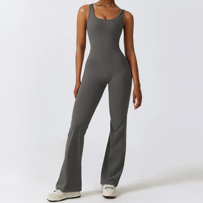 Sexy Push Up Flare Jumpsuit