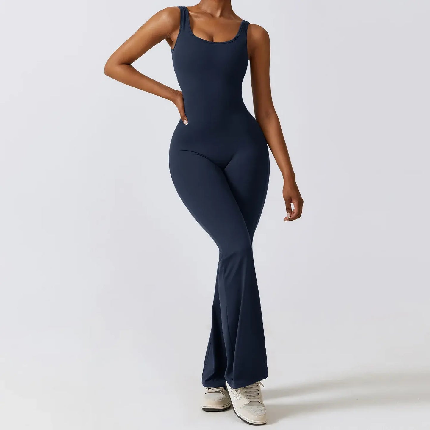 Sexy Push Up Flare Jumpsuit